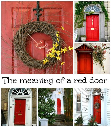 What does having a red door mean | Red front doors, Will have and Front ...