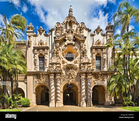 Spanish architecture: Casa del Prado in Balboa Park, San Diego CA. This significant ...