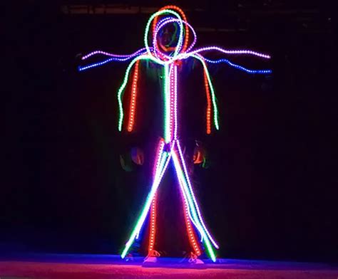 How to make led stick figure halloween costume | ann's blog