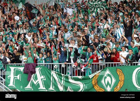 Soccer fans of Werder Bremen 1899 Stock Photo - Alamy