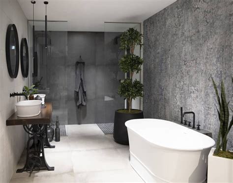 Industrial Bathroom Tile Ideas - 12 ways to achieve a stripped-back style