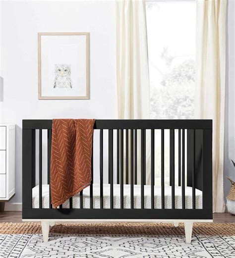 Buy Solid Wood Crib in Jet Black Colour with Convertible Bed at 100% OFF by The Baby Atelier ...