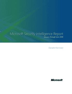 Fillable Online Microsoft Security Intelligence Report Fax Email Print ...