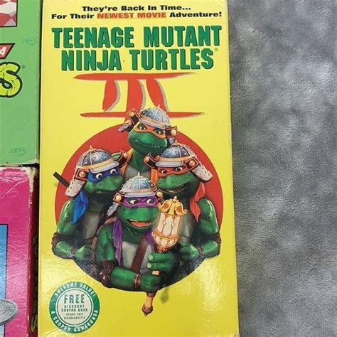 TMNT Burger King Kids Club VHS Tapes Bonus Movie ninja | Etsy