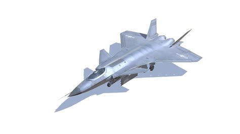 3D model J-20 Black Eagle Jet Fighter Aircraft VR / AR / low-poly | CGTrader