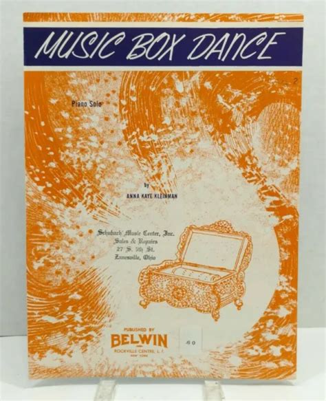 MUSIC BOX DANCER Sheet Music Piano Practice Teacher Kids F3N $7.00 ...