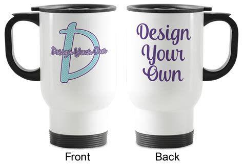 Design Your Own Stainless Steel Travel Mug with Handle - YouCustomizeIt