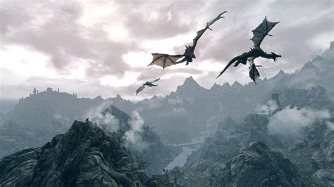 Skyrim Dragon Wallpapers - Wallpaper Cave