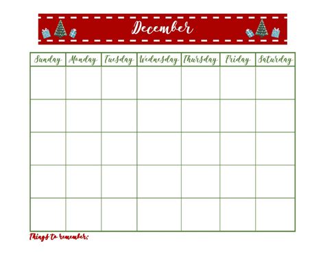 Christmas Calendar Template Printable – Calendar Template 2023