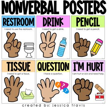 Non-Verbal Hand Signal Posters {A Classroom Managment Tool} by Jessica ...