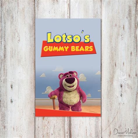 Toy Story Party Food Sign 4" X 6", Lotso by DreamMakersParty | Catch My Party