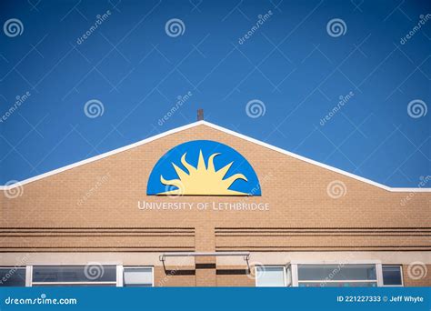 Logo on a Building at the University of Lethbridge Editorial Stock ...