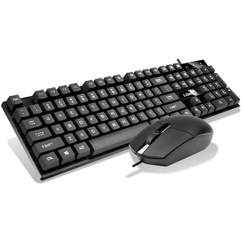 Gaming 110 Key USB Wired Pro Keyboard External Keyboard + Mouse For Notebook Laptop / PC J18T ...