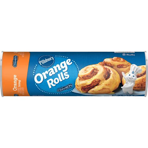 Pillsbury Orange Rolls With Icing, 8 Count, 13.9 oz - Walmart.com - Walmart.com