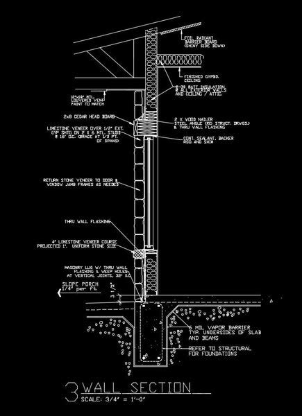 Free CAD Details-Masonry Wall Section – CAD Design | Free CAD Blocks,Drawings,Details