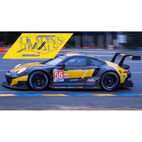 Porsche 911 RSR - Le Mans 2018 nº56 - LEMANSDECALS