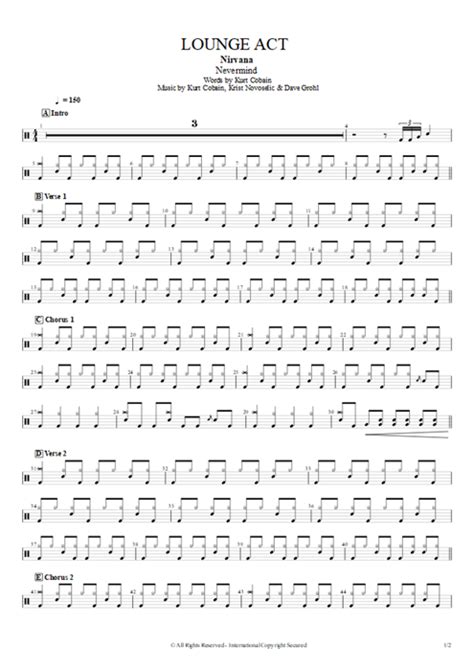 Lounge Act Tab by Nirvana (Guitar Pro) - Full Score | mySongBook