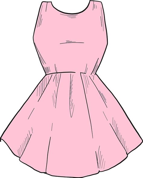Pink dress clipart. Free download transparent .PNG | Creazilla