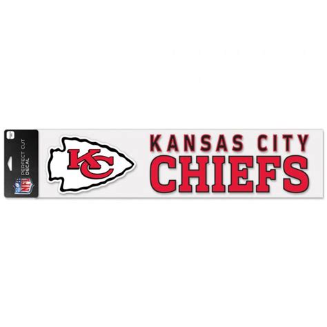 Kansas City Chiefs - 4x17 Die Cut Decal at Sticker Shoppe