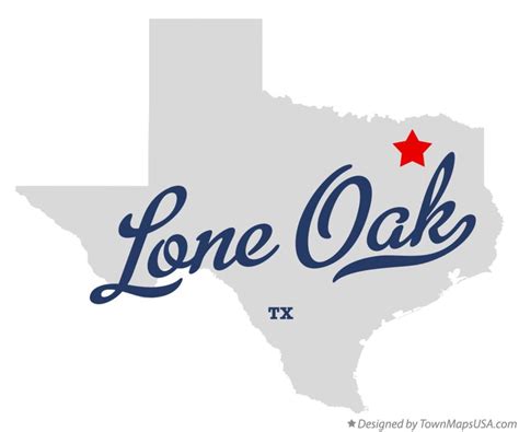 Map of Lone Oak, TX, Texas