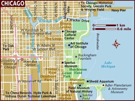 Michigan Ave Chicago Map | secretmuseum