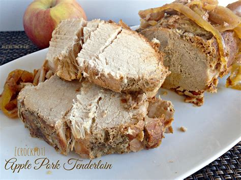 Apple Pork Tenderloin {in the crock pot}