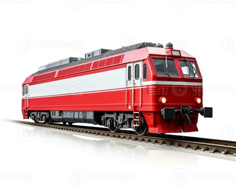 Electric Locomotive on white background. Generative AI 32872323 Stock ...