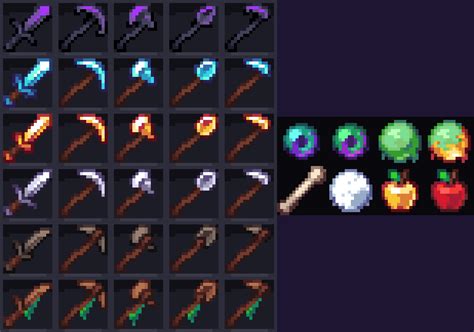 tools + misc items i made for my custom pack : r/Minecraft