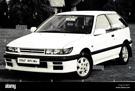 A photograph of a Mitsubishi Colt Hatchback. Dated 20th century Stock Photo - Alamy