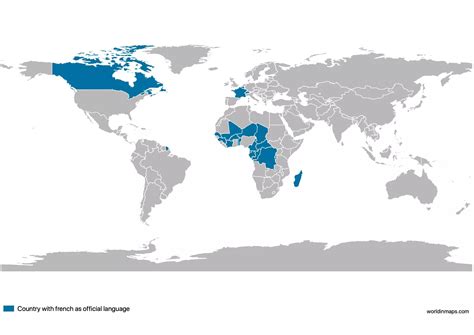 Francophone countries - World in maps