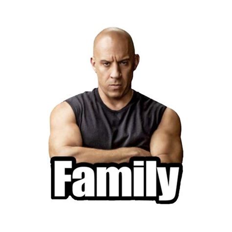 Vin Diesel- FAMILY MEME by Sr-vinnce | Redbubble | Family meme, Family jokes, Fast and furious memes