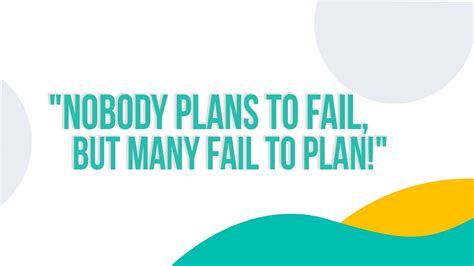 "Nobody plans to fail, but many fails to plan!" | young MBA - YouTube