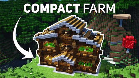 Minecraft: How to build a Compact Farm (Tutorial) - YouTube