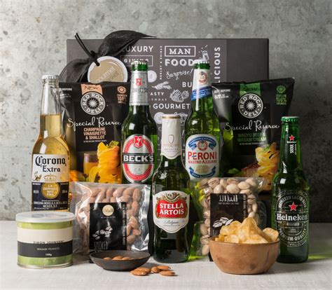 International Beer Gift Hamper for the man in your life | Beer hampers, Gourmet baskets, Cider gifts