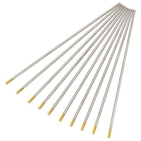 10 Pcs WL15 Gold TIG Welding Tungsten Electrodes 3/32" x 7" 1.5% Lanthanated Sale - Banggood.com