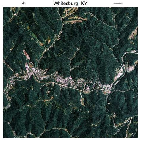 Aerial Photography Map of Whitesburg, KY Kentucky