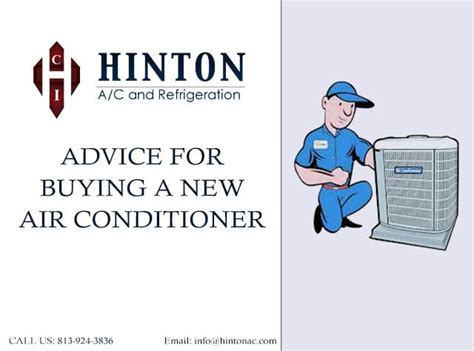 Advice For Buying A New Air Conditioner - Hinton A/C and Refrigeration