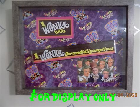 Willy Wonka & Chocolate Factory Replica Scrumdiddlyumptious Bar ...