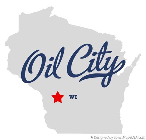 Map of Oil City, WI, Wisconsin