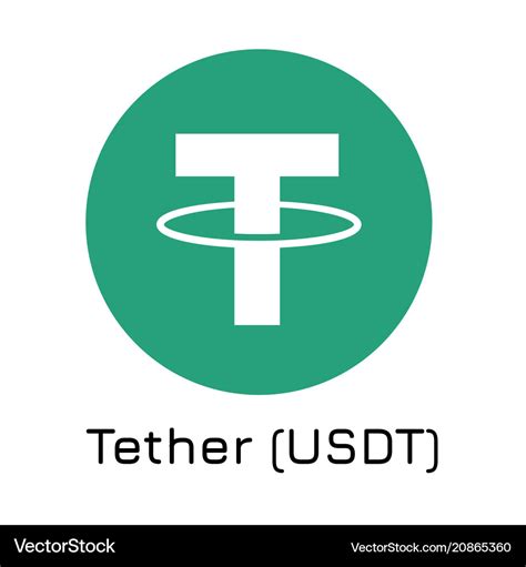 Tether usdt crypto coin ic Royalty Free Vector Image