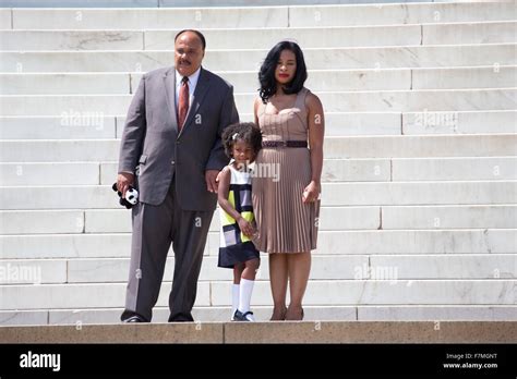 Martin Luther King III, wife and daughter at the National Action to ...