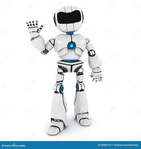 Robot Hello Royalty Free Stock Photo - Image: 32005115