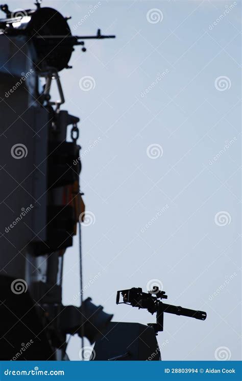 Navy Minigun silhouette stock photo. Image of weapon - 28803994