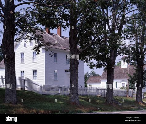 Sabbathday Lake Shaker Village, New Gloucester, Maine Stock Photo - Alamy