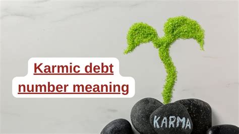 Karmic debt number meaning - YouTube