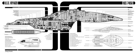 Wallpaper : drawing, illustration, line art, cartoon, Star Trek, blueprints, USS Voyager, Star ...