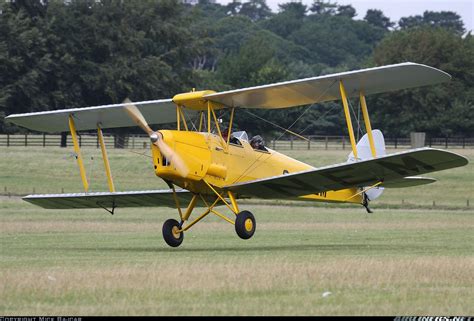 Arriving for the de Havilland Moth Club Rally. De Havilland DH-82A Tiger Moth II, Off-Airport ...