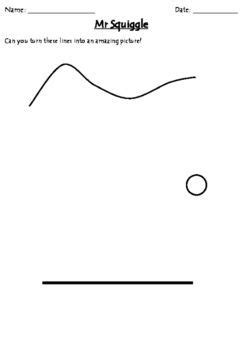 Mr Squiggle - Creative Drawing Activity - Use this FREE resource to help your Kindergarten, 1st ...