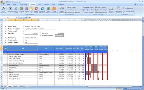 Gantt Chart | Excel Templates