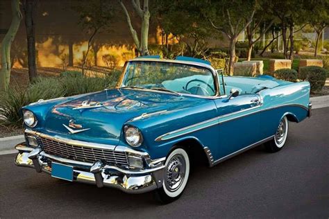 Chevrolet Bel Air Convertible 1956 - source 40s & 50s American Cars. | Classic cars, Chevrolet ...